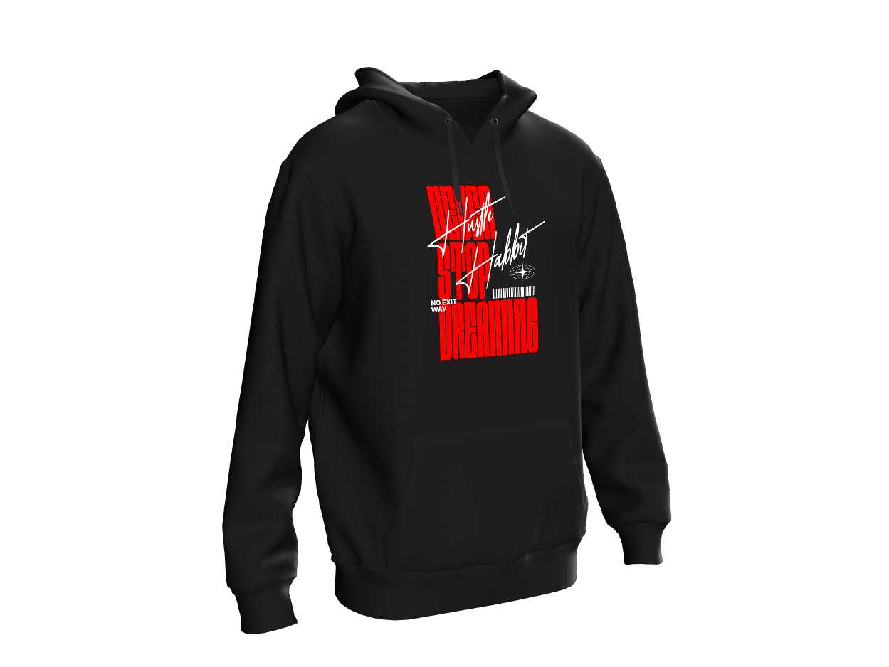 LUMINIX's - Never Stop Dreaming – Black Hoodie