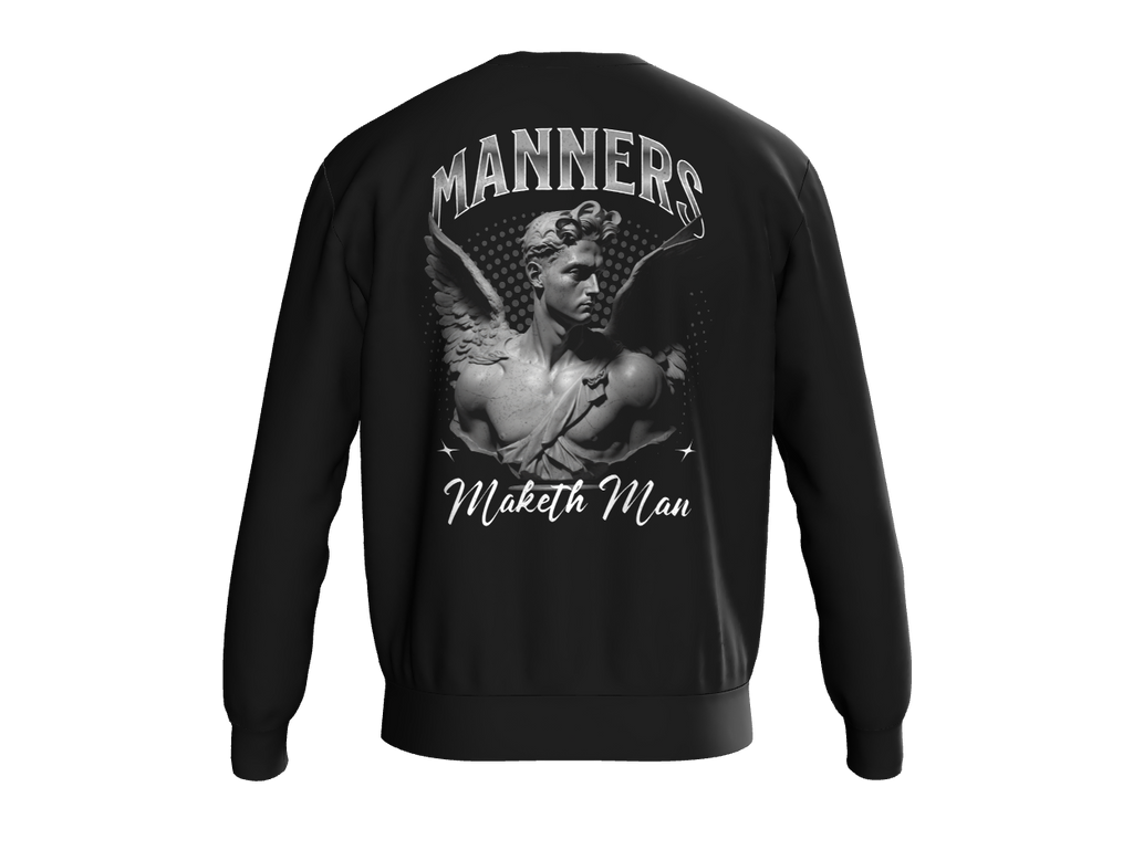 LUMINIX's - Manners Maketh Man – Black Sweatshirt