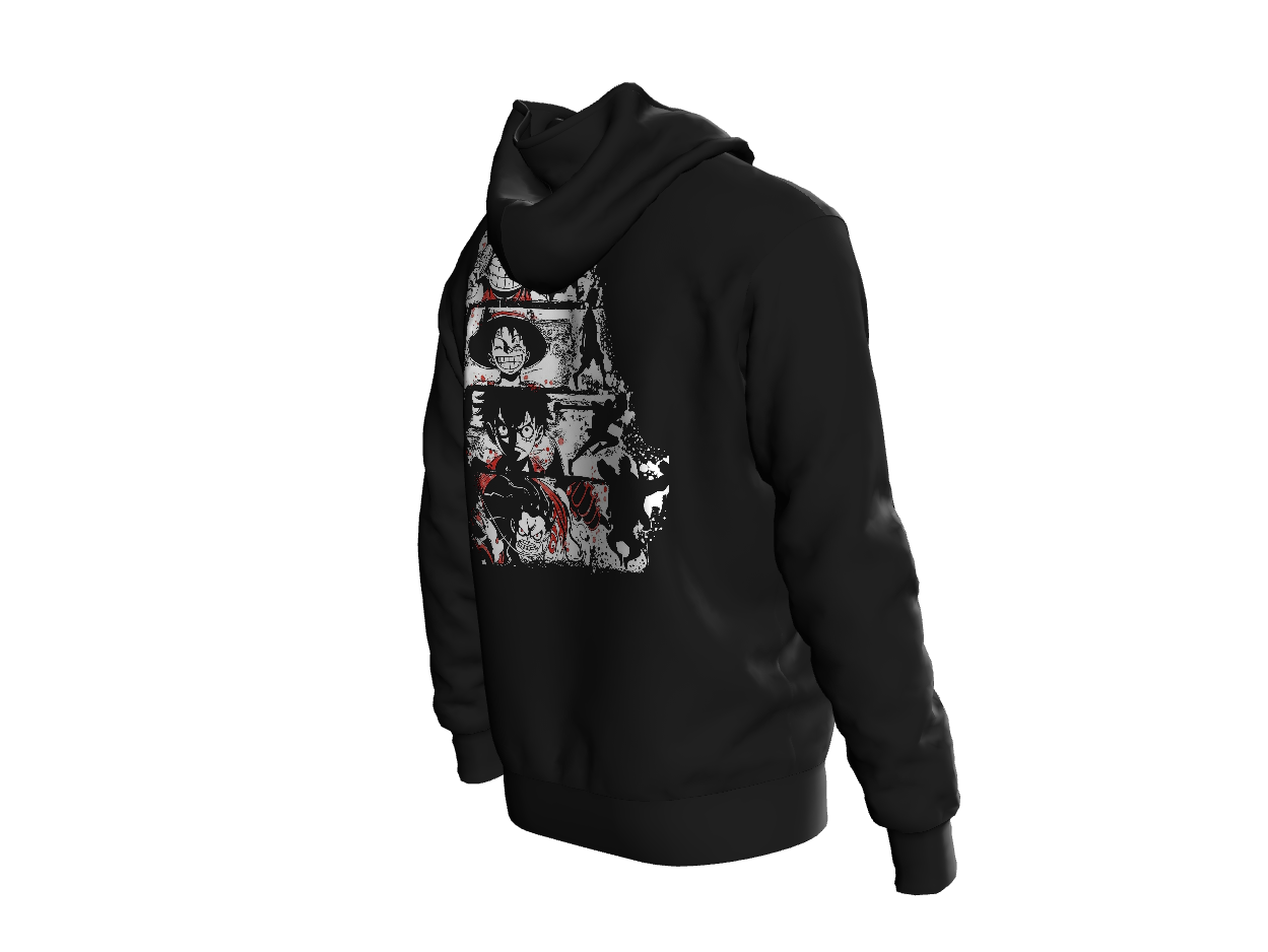 LUMINIX's - One Piece Luffy Evolution Oversized Hoodie