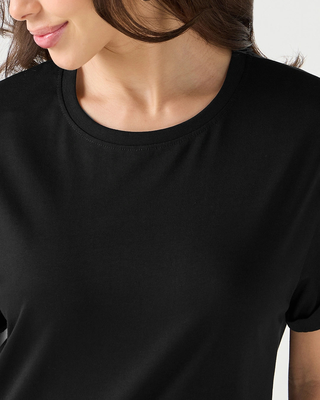 LUMINIX's - Women's black Boyfriend T-shirt