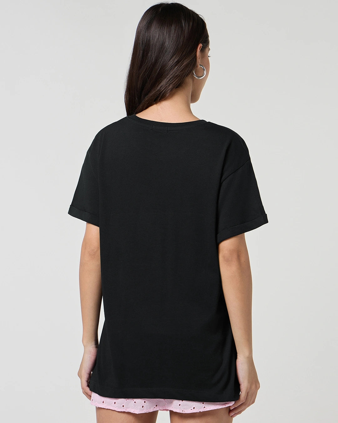 LUMINIX's - Women's black Boyfriend T-shirt