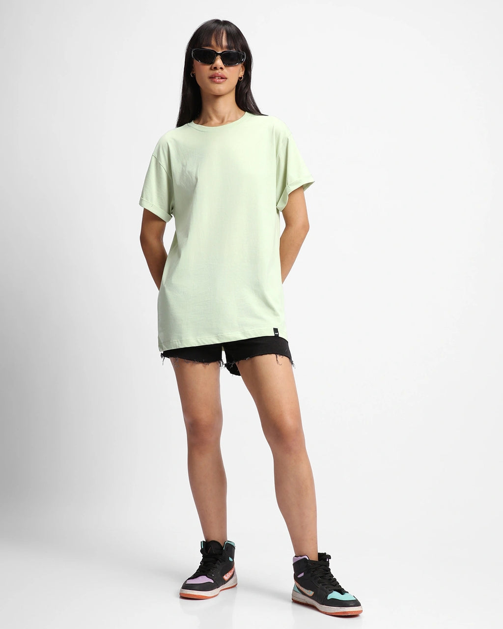LUMINIX's - Women's Fog Green  Boyfriend T-shirt