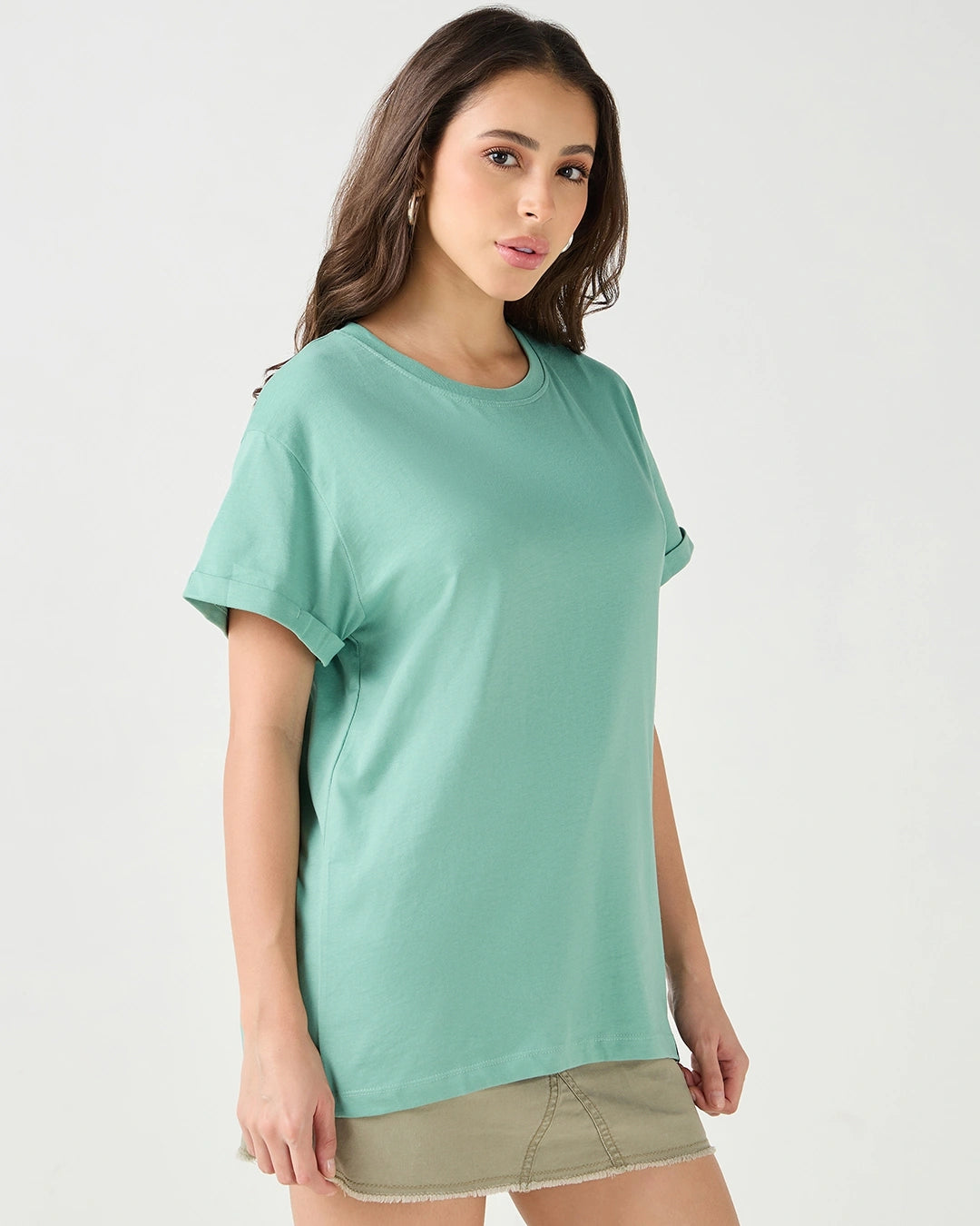 LUMINIX's - Women's Granite Green Boyfriend T-shirt