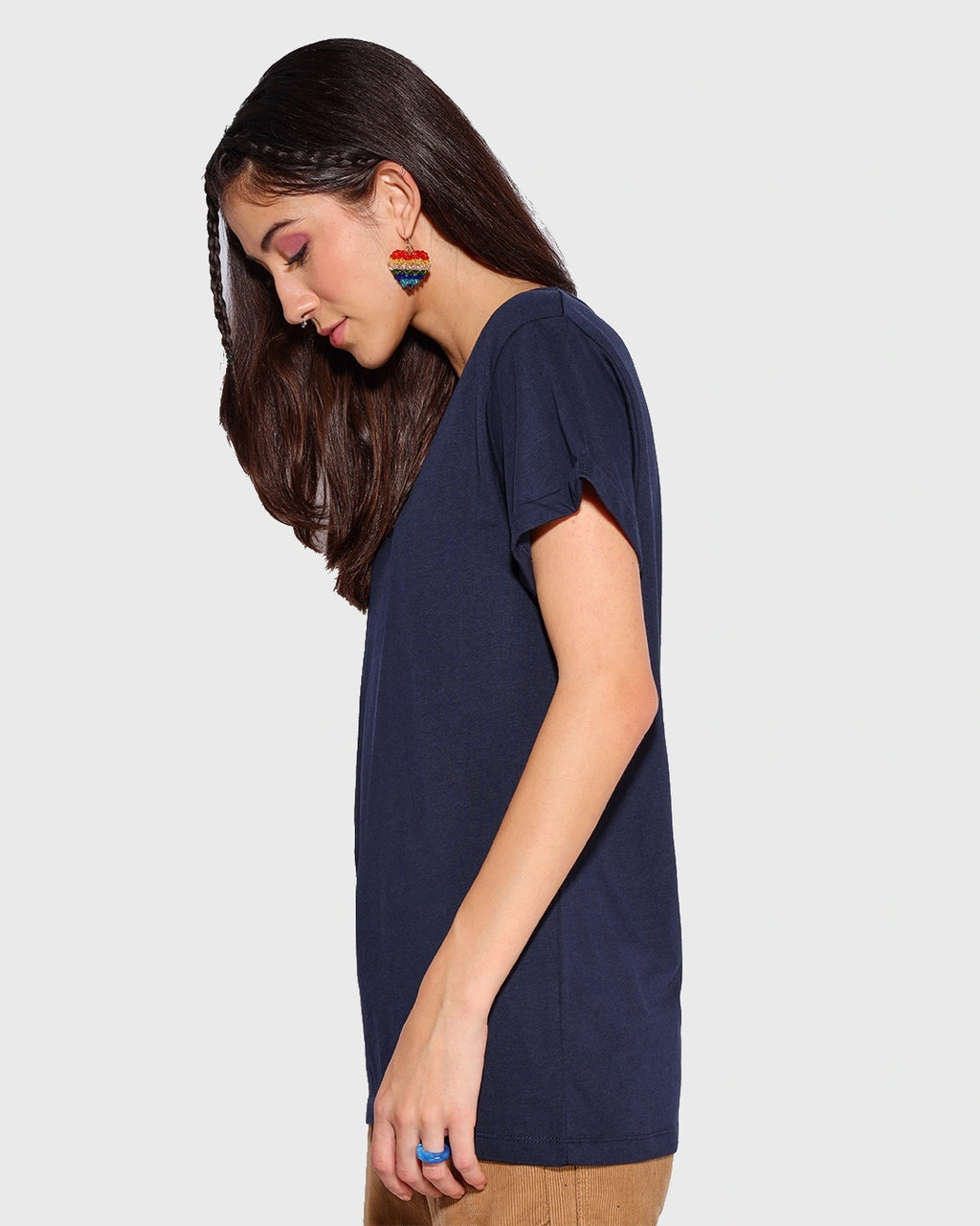 LUMINIX's - Women's Navy Blazer Boyfriend T-shirt