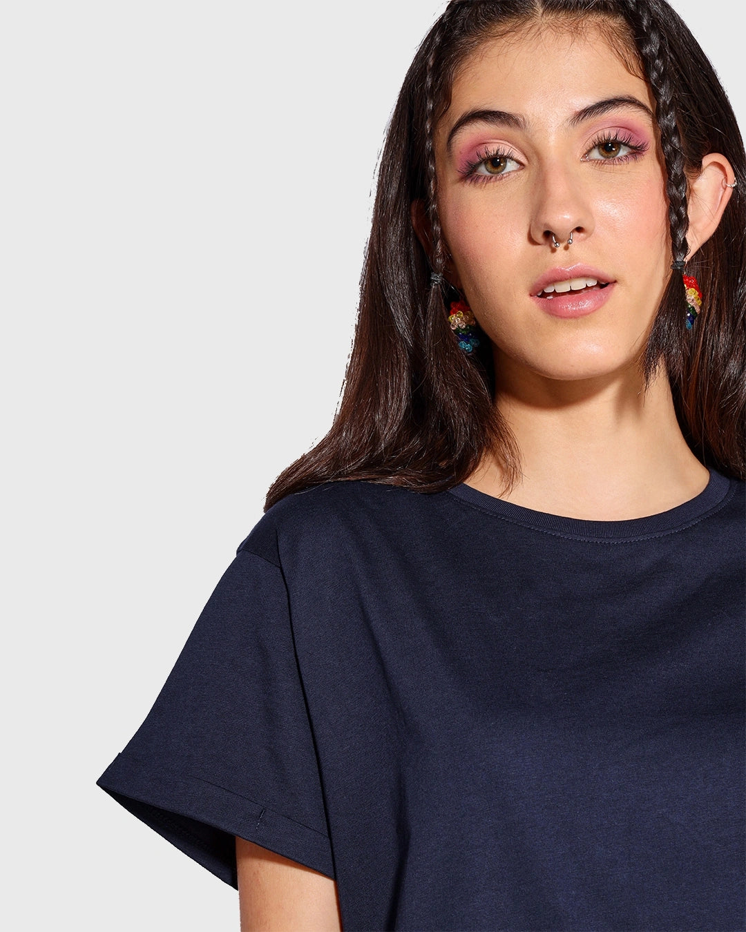 LUMINIX's - Women's Navy Blazer Boyfriend T-shirt