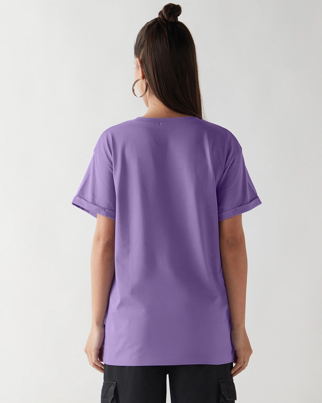LUMINIX's - Women's Paisley Purple Boyfriend T-shirt