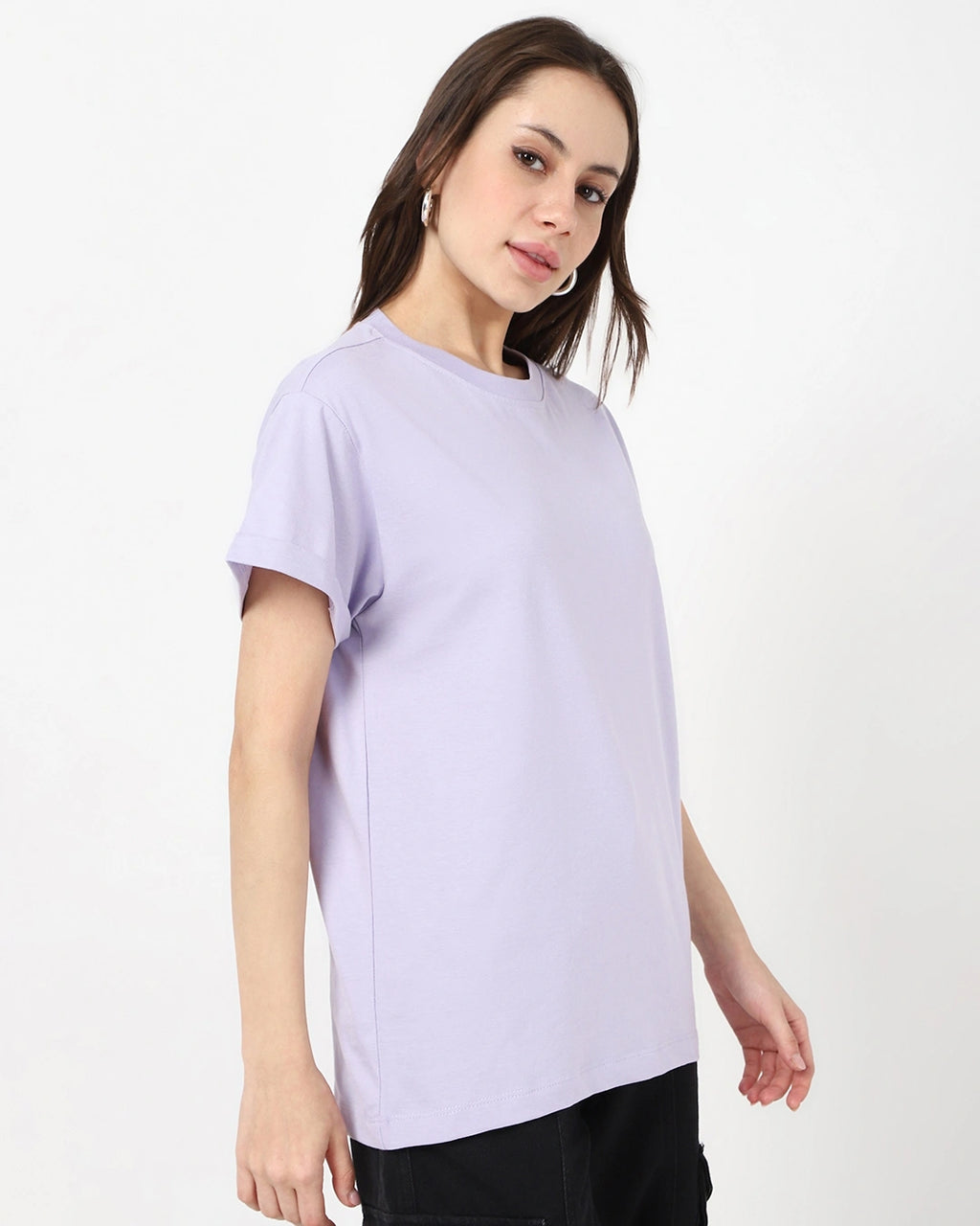 LUMINIX's - Women's purple Boyfriend T-shirt